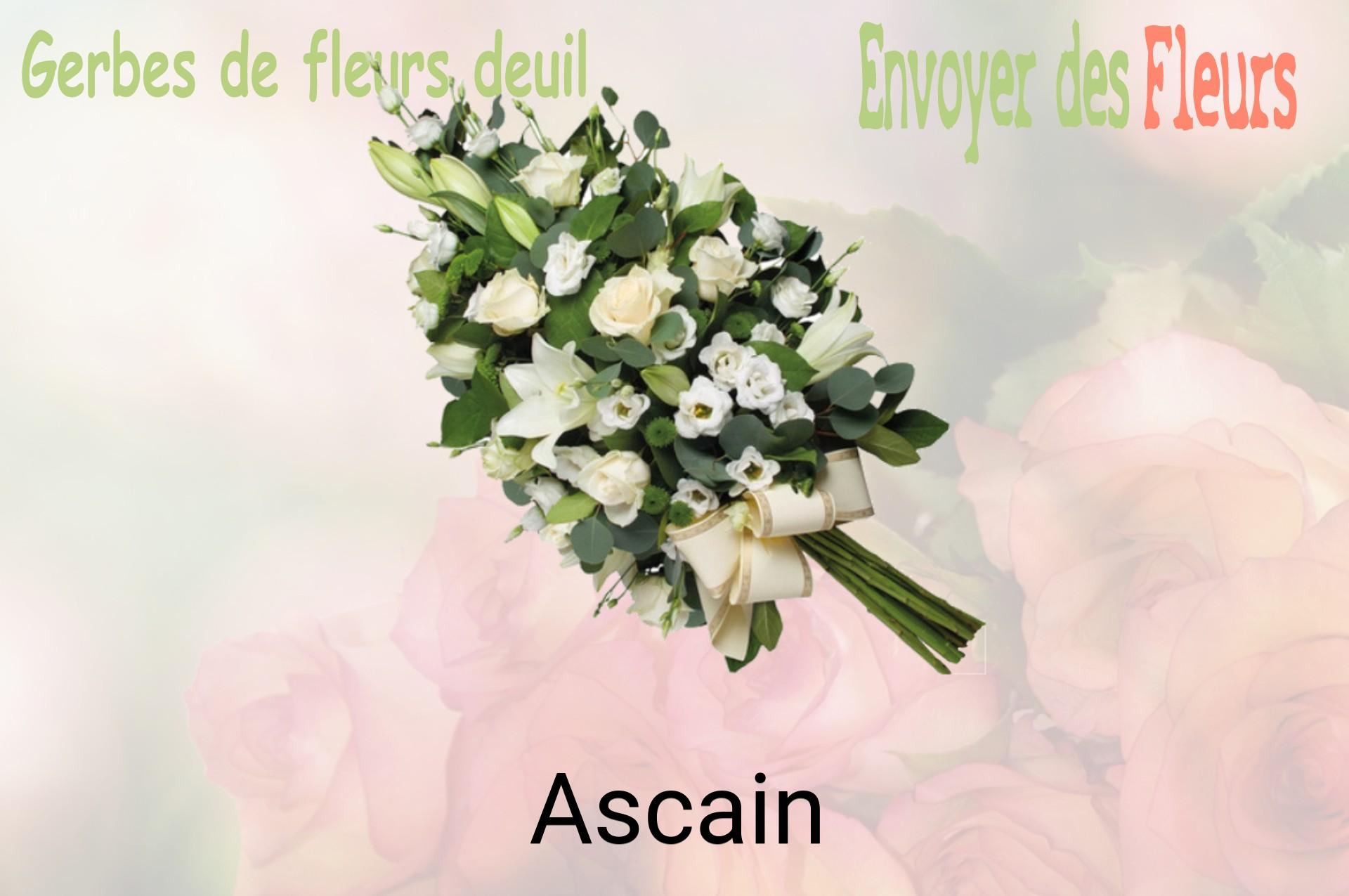Gerbe de fleurs de deuil livrée à Ascain